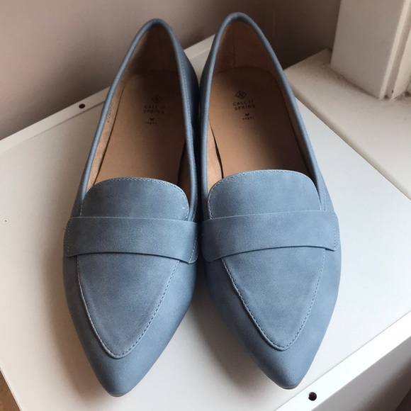 Call It Spring Blue Loafers